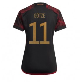 Tyskland Mario Gotze #11 Borta Kläder Dam VM 2022 Kortärmad